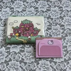 サンリオキャラクターズポーチ　キティちゃんコーム　セブンイレブン限定