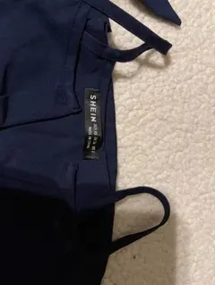 SHEIN ネイビー ハイネックキャミソール
