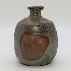 備前焼　小野田瑞穂作　備前急須 備前焼 小野田瑞穂作 備前徳利ぐい呑セット 三角変わり徳利 共箱有 酒