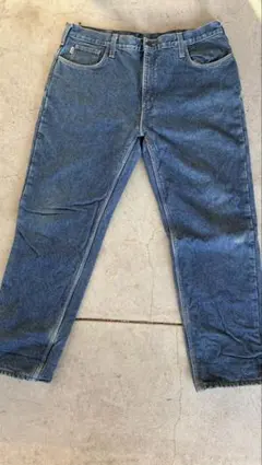 ブルーデニム ストレートパンツ