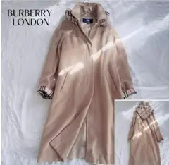 極美品！Burberryベージュ ウール ダッフルコート フード付き 極美品！Burberryベージュ ウール ダッフルコート フード付き