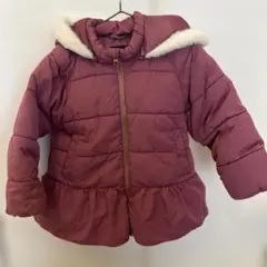 devirock フリース付き中綿コート 100cm パープル