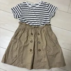 THE SHOP TK 110 半袖ワンピース ストライプのサムネイル