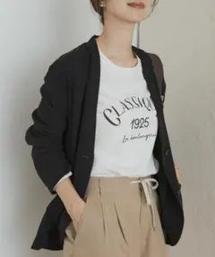 新品◆DOORS◆ロゴプリント＋刺しゅうロングTシャツ《OFF×CCL》