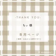 専用ページ￤ちぃ様