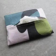ハンドメイド＊北欧風 ニュアンスカラーの 普通サイズ ポケットティッシュケース＊