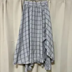 DOUBLE STANDARD CLOTHING チェック柄フレアスカート 38のサムネイル