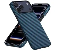 PITAKA iPhone 17 Pro対応ケース 極薄 MagSafe ブルー