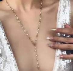 ネックレス ゴールド ハート ロング ゴールド ジルコニア