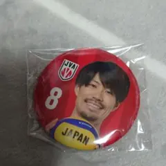 バレーボール日本代表 缶バッジ 背番号8　関田誠大
