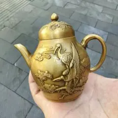 銅 細工 五福字銅壷 茶壺 煎茶器 装飾品 工芸品 置物 銅製 福寿茶杯 龍鳳茶壺 茶道具 煎茶器 装飾品 工芸品 置物 - メルカリ
