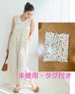 タグ付き♡COCA♡シボシャーリングフリルオールインワン