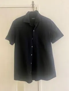 JOSEPH HOMME ジョゼフオム　半袖ワッフル生地シャツ　サイズ46 黒のサムネイル