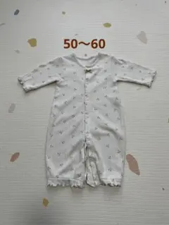 新生児　さくらんぼ柄 コットン ツーウェイ・ドレスオール　50〜60