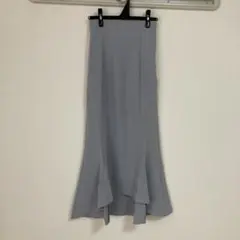 CENEA ハイウエストレースアップマーメイドスカート　ブルー　M