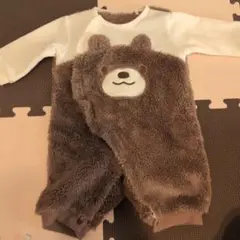 くまさんロンパース