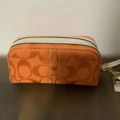 COACH コーチ　ポーチ オレンジ