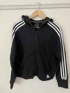 adidas ジップアップパーカー ブラックのサムネイル