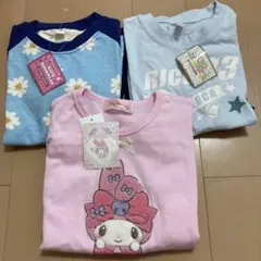 新品　マイメロディ と星柄半袖パジャマ3つセット 110