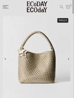 正規品 ECODAY エコデイ ショルダーバッグ ラージ ゴールド - メルカリ