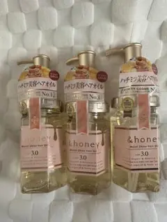【新品】アンドハニー　モイスト シャイン ヘアオイル 100ml×3個セット