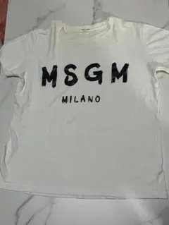 MSGM MILANO ロゴ 半袖 Tシャツ ホワイト