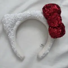 ハローキティ スパンコール カチューシャ 白 USJ