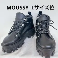 MOUSSY レディース　LACE UP TREKKING ブーツ BLK