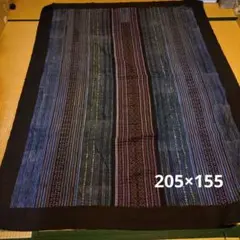 タイ　モン族　マルチクロス　刺繍　ロウケツ染め　エスニック雑貨　民族雑貨 大判