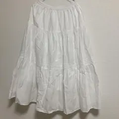 【値下げしました】Samansa Mos2 ティアードスカート コットン
