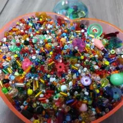 カラフル ビーズ 大量セット ハンドメイド素材