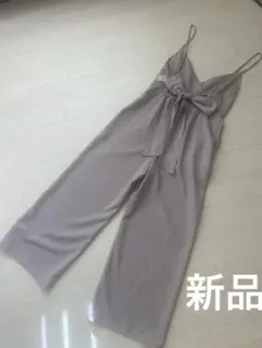 新品　ナイスクラップ　サロペット　オールインワン　ベージュ　FREEサイズのサムネイル
