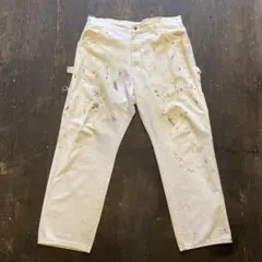 Wrangler ペンキ グランジ ホワイト ペインターパンツ W34 - メルカリ