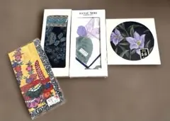 ハンカチ　４枚セット　藍染　ハナエモリ