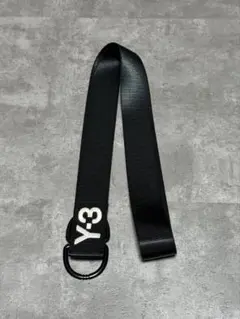 Y-3 D ロゴ刺繍 リングベルト ブラック