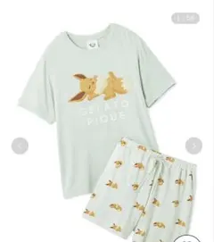 gelatopique【ポケモンスリープ】接触冷感Tシャツ＆ショートパンツセット