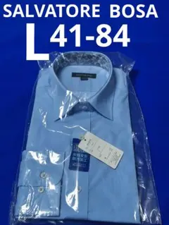 ♦SALVATORE BOSA ♦ブルー L 41-84♦ メンズワイシャツ長袖