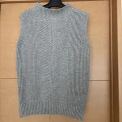 GLOBAL WORK グレー ニットベスト M