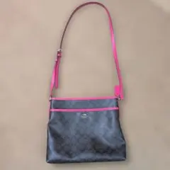 COACH ショルダーバッグ ブラウン/ピンク