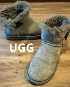 UGG アグ シープスキンブーツ グレー 23cm