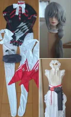 ウマ娘　コスプレ　エイシンフラッシュ　ウィッグ尻尾付き ウマ娘 コスプレ エイシンフラッシュ ウィッグ尻尾付き - メルカリ