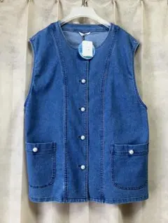 【ESSIME】デニムベスト(新品 未使用)