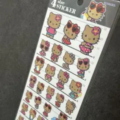 【キティちゃん好きにおすすめ！】日焼けハローキティ 4サイズデザインシール 希少