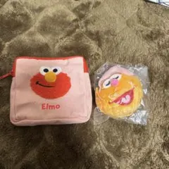 セサミストリートElmo ポーチとぬいぐるみ セット