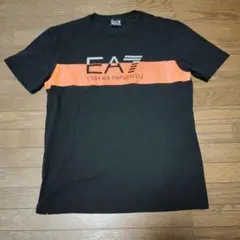 EA7 ブラック/オレンジ Tシャツ
