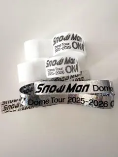SnowMan Dome Tour ON 銀テープ1本　音符２個セット