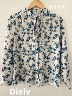 【Dielv】花柄のトップス、ブラウス、シャツ、レディース、Mサイズ