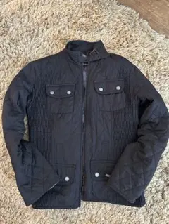Barbour キルティングジャケット ブラック - メルカリ