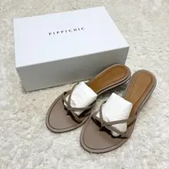 現行品✨️未使用級✨️ピッピシック NUDE MULE 19 ミュールサンダル 38のサムネイル
