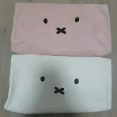 状態悪め ミッフィー トートバッグ 白 ピンク 2点セット